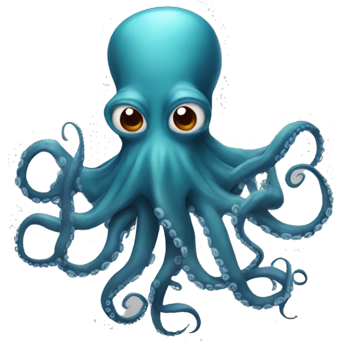 an octopus that is an evil genius emoji