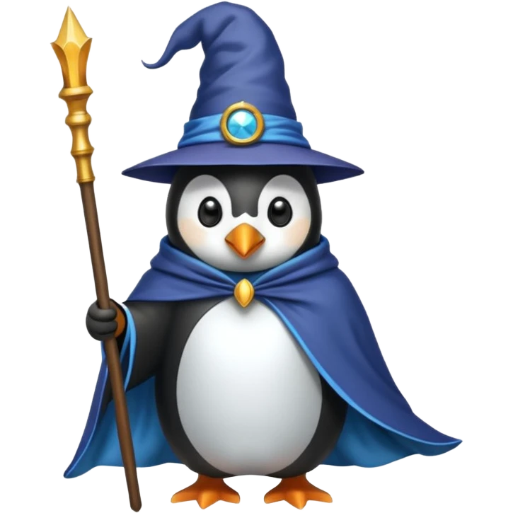 Penguin Wizard emoji