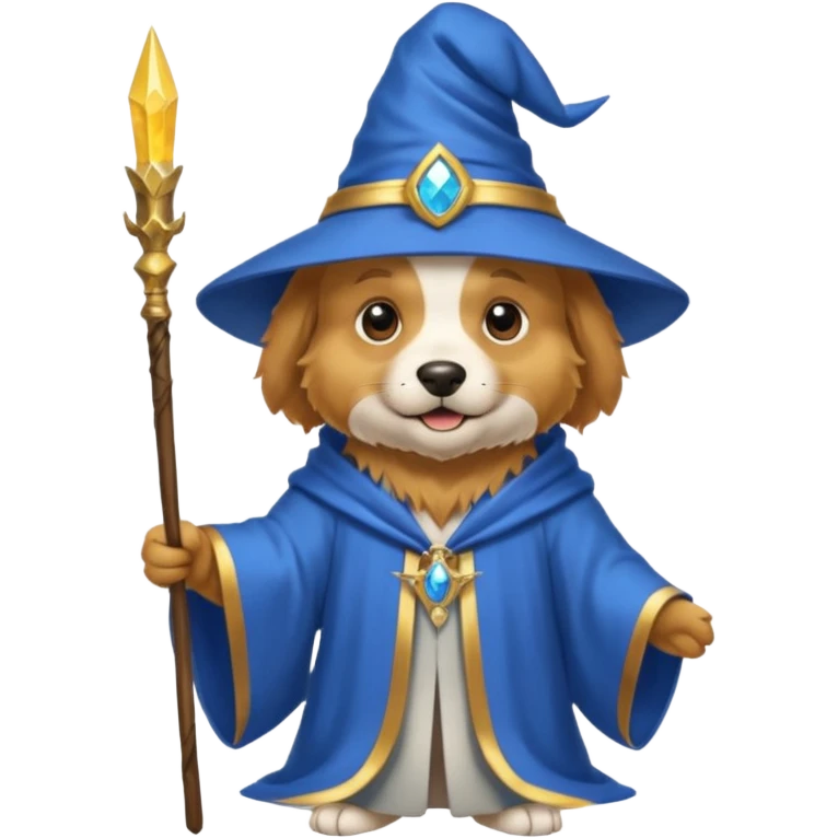 Dog wizard emoji