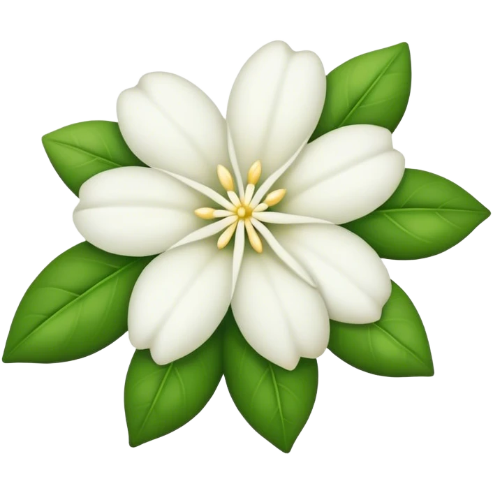 Jasmin flower white   emoji