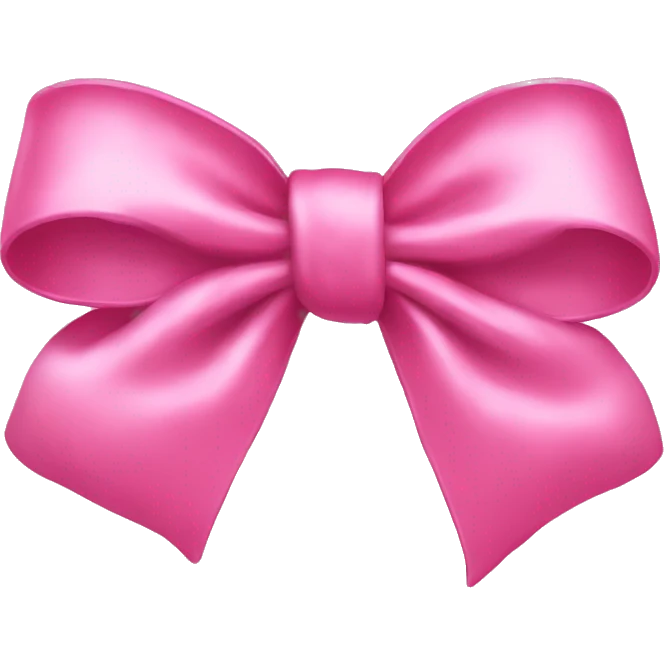 Pink bow emoji