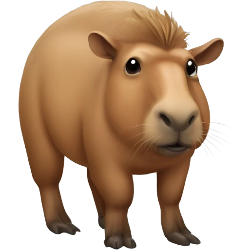 Capibara in a horse  emoji
