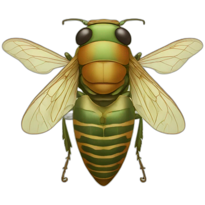 a cicada emoji