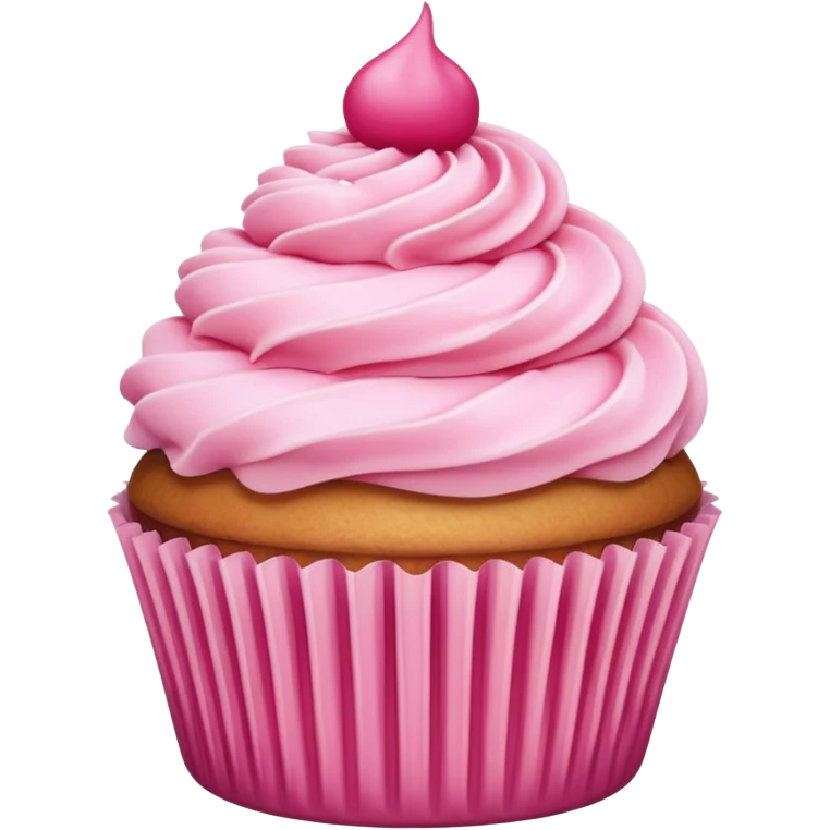 Cupcake with pink icing emoji