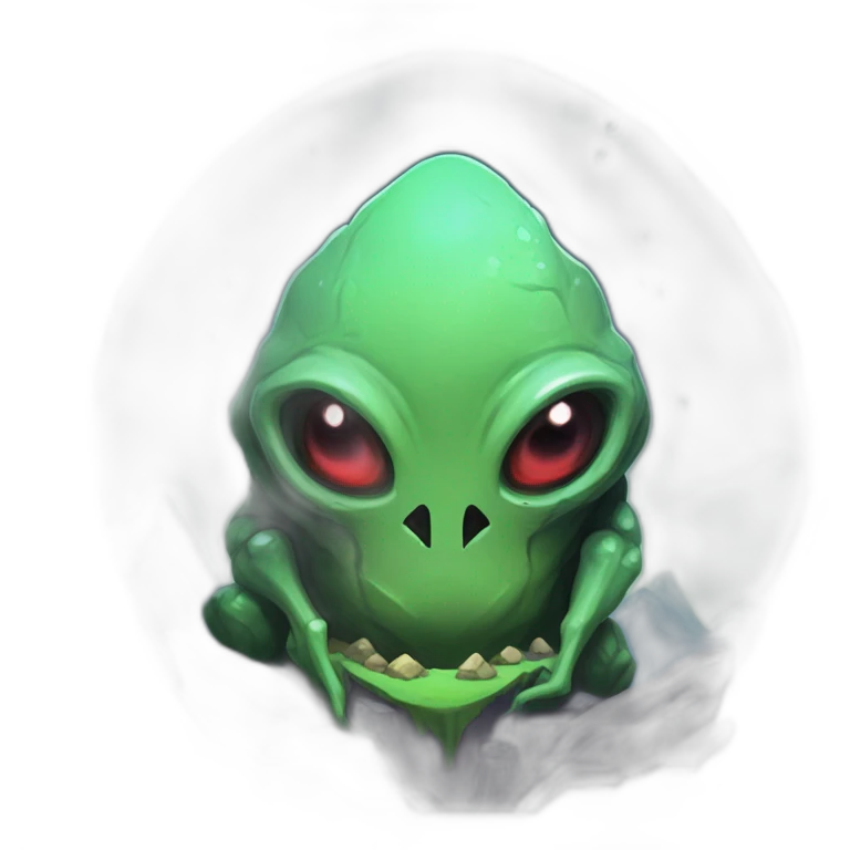 alien mountain creature scifi roguelike rpg style inspired by slay the spire digital art emoji