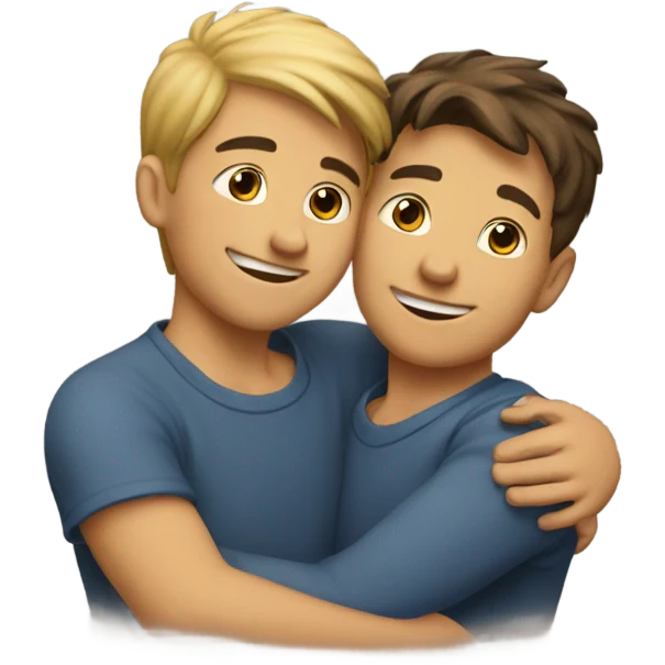 Loving bro hug emoji