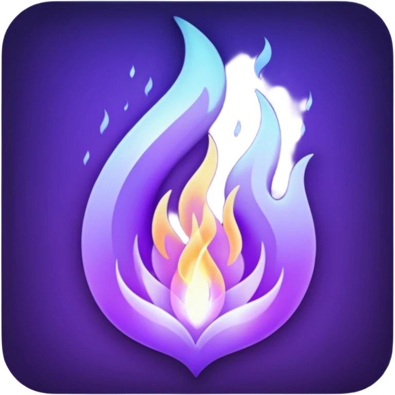 purple flame emoji