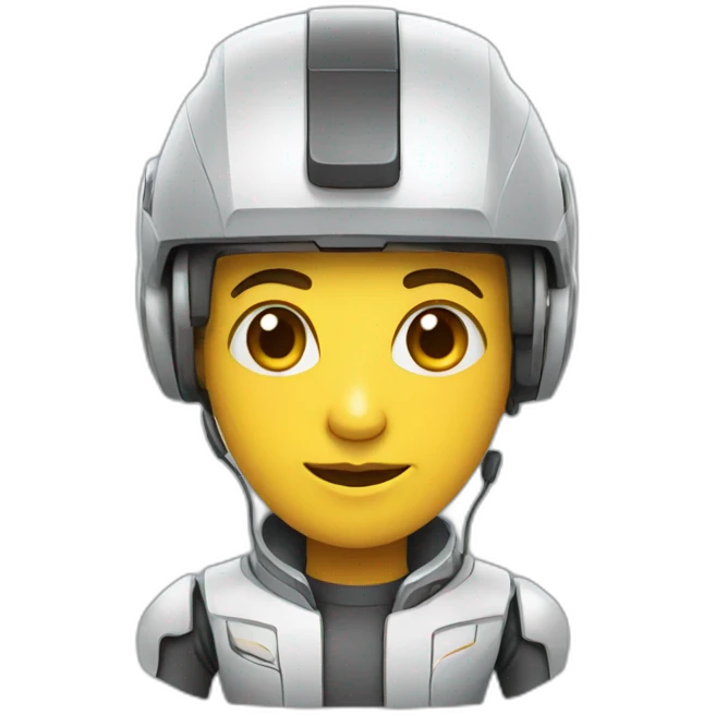 Robotic software engineer emoji