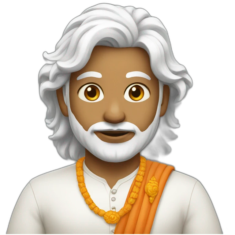 Hindu white emoji