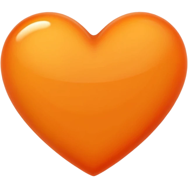Orange heart emoji