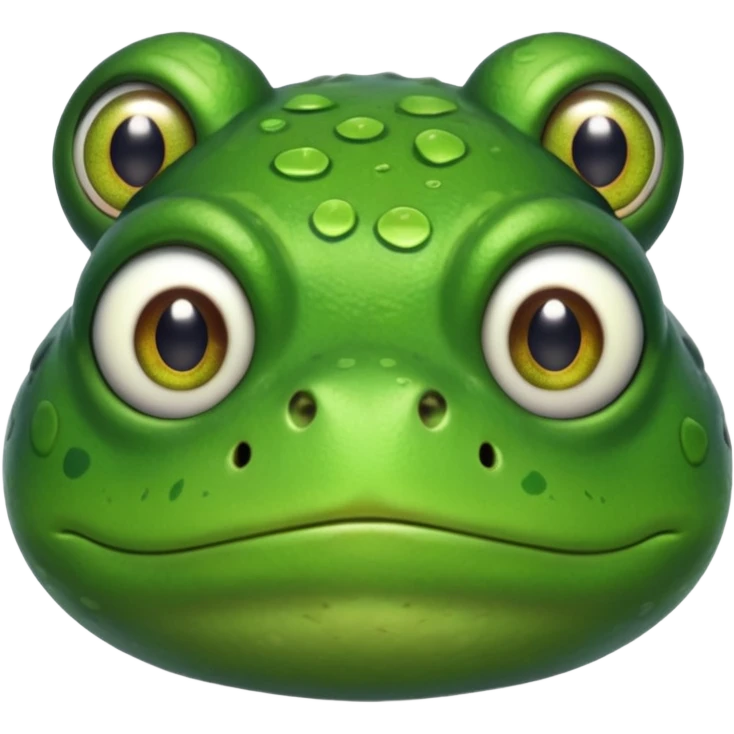 Fed up frog emoji