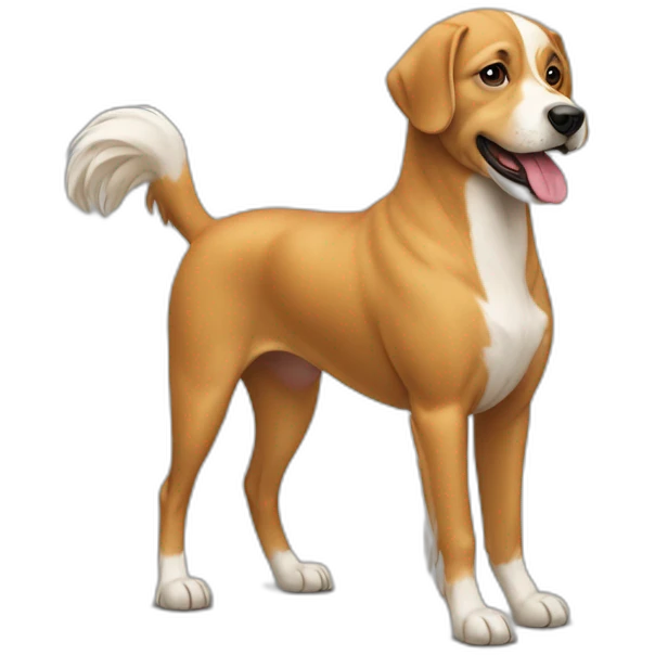 Chien sur cheval emoji