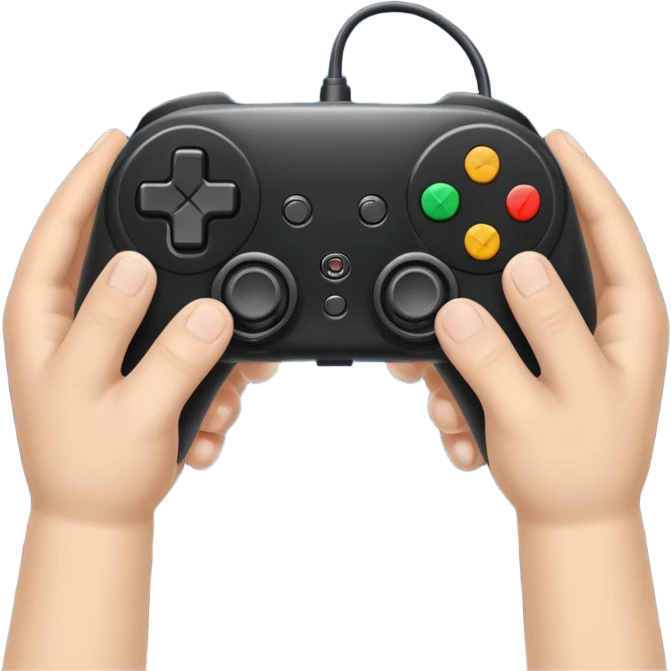 game controller for multiplayer session with 2 people emoji