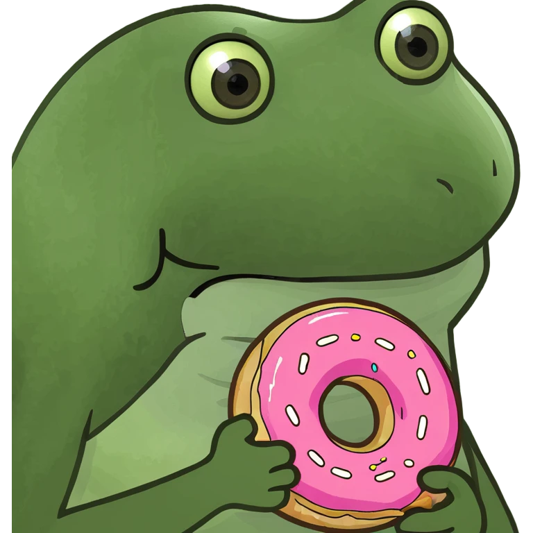 Moaning donut emoji