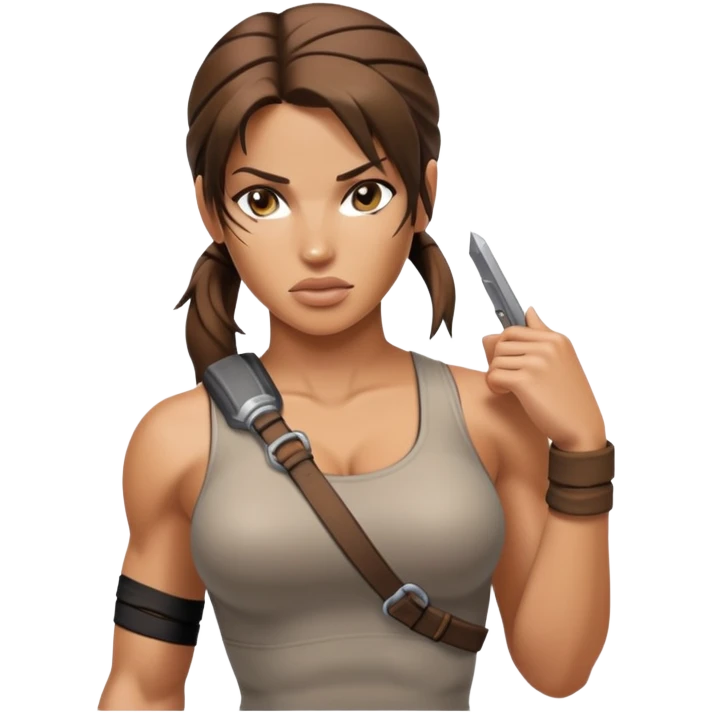 Nude Lara croft emoji