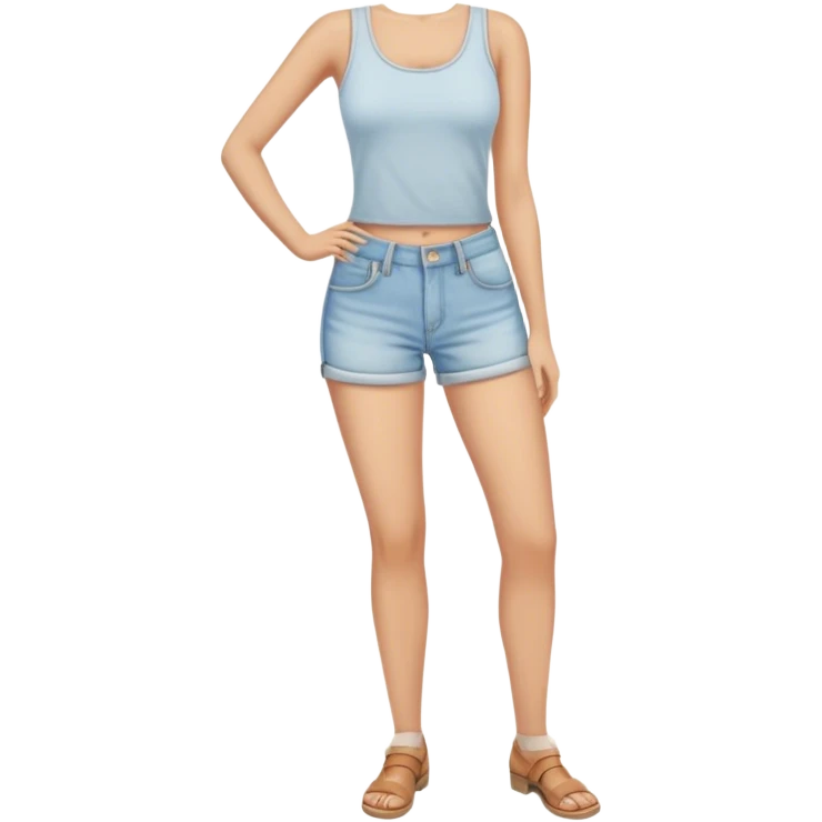 vintage light wash women's denim shorts emoji