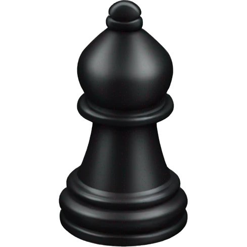black bishop chess piece emoji