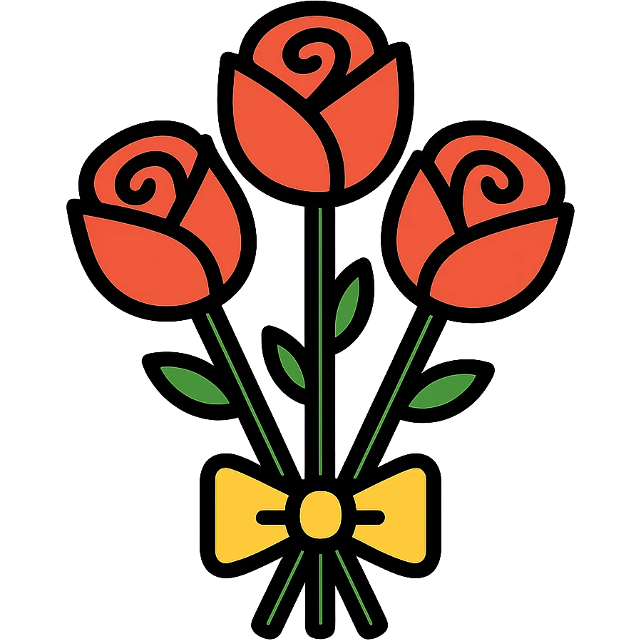 bouquet of roses emoji