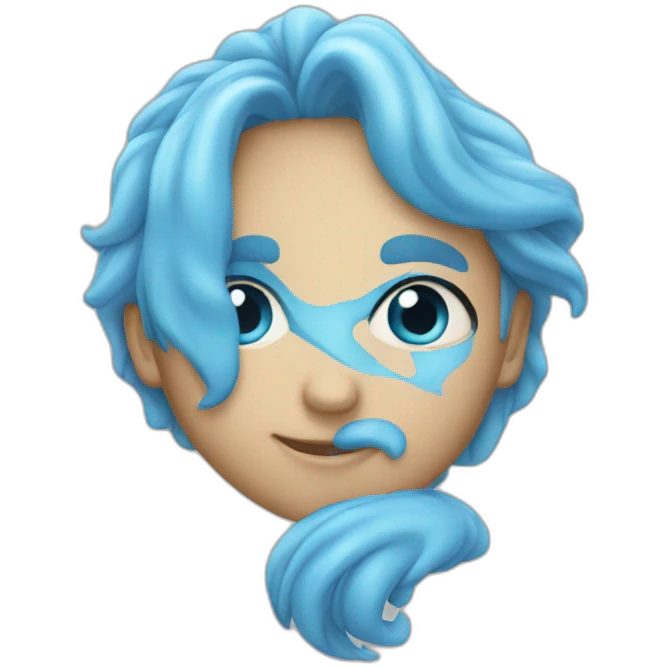 Coeur bleu clair emoji
