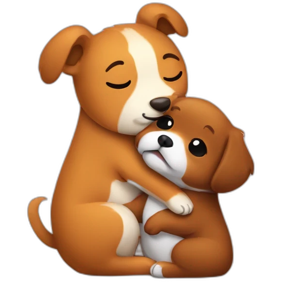 cappibara hugging a dog emoji