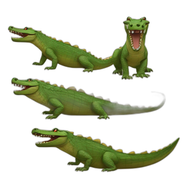 Pharaoh crocodile emoji