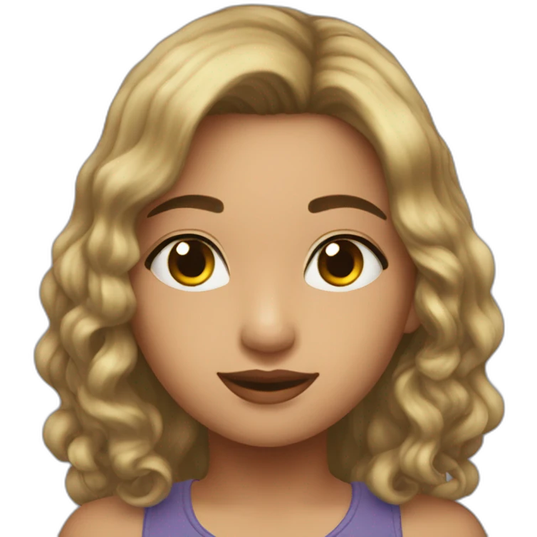 Luna nueva y cabello emoji