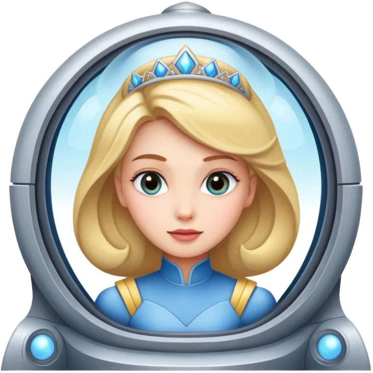 Princess on a space ship emoji