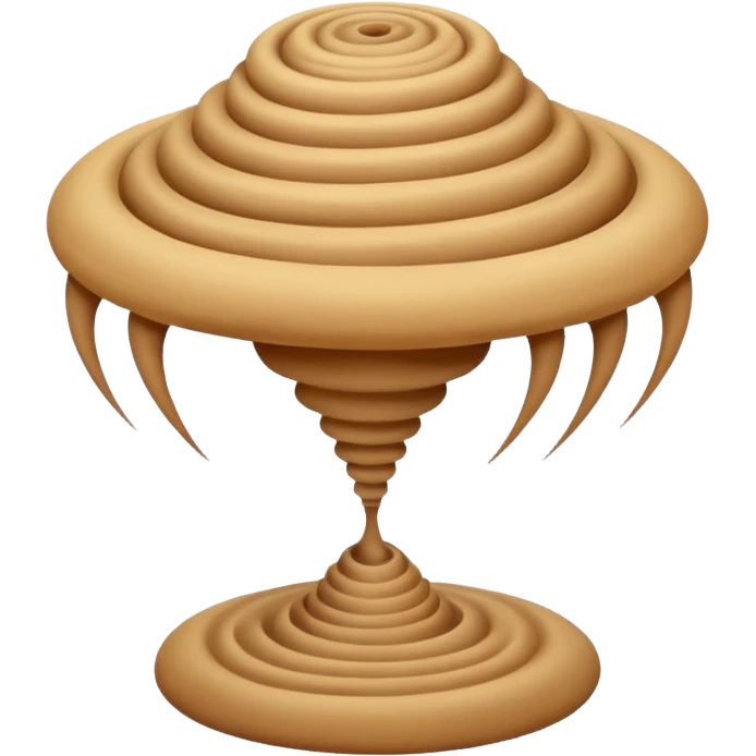 A dust devil swirling lightly in a small circular motion. emoji