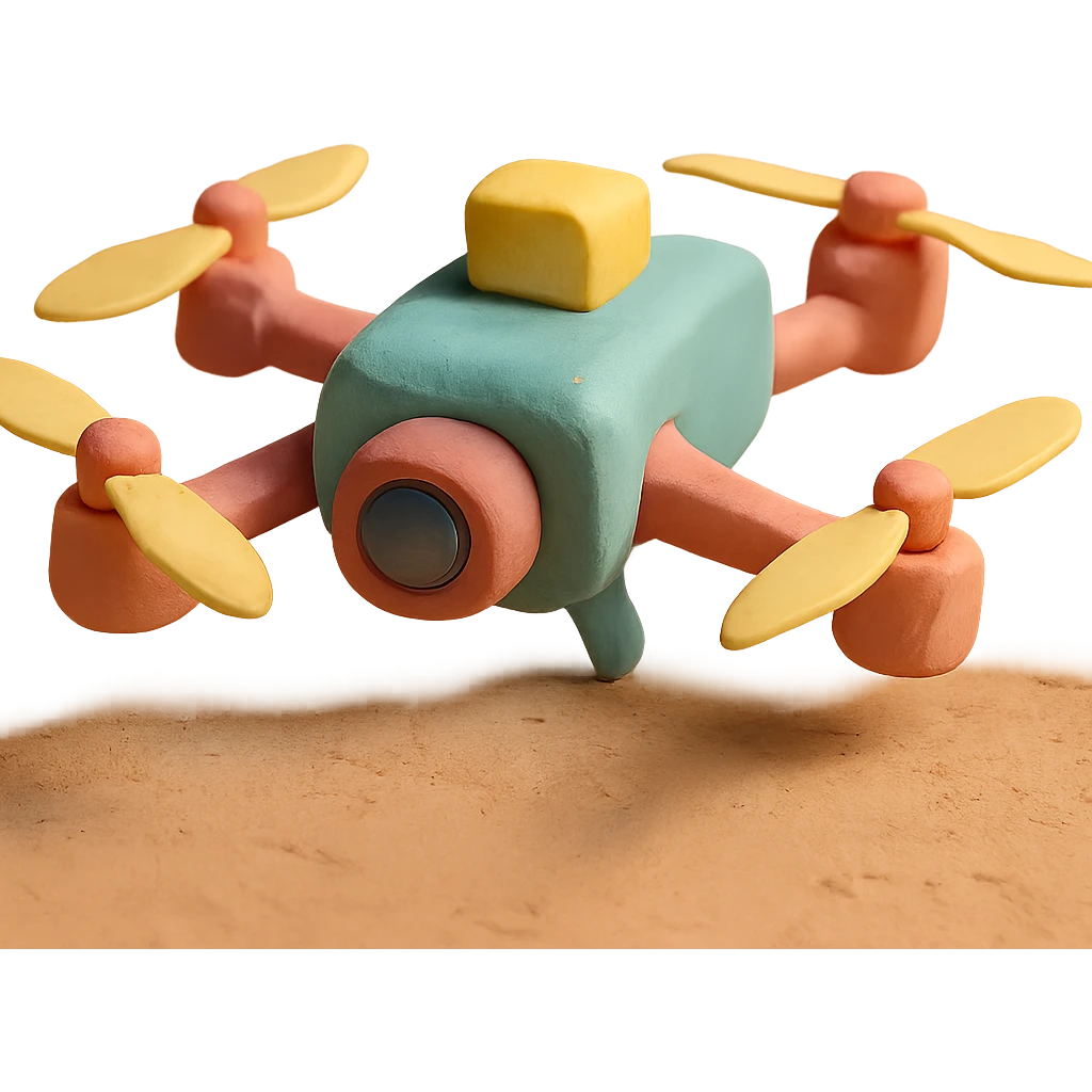 FPV drone soft pastel colors emoji