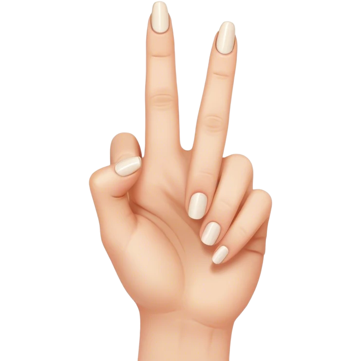 Middle finger with painted nail emoji