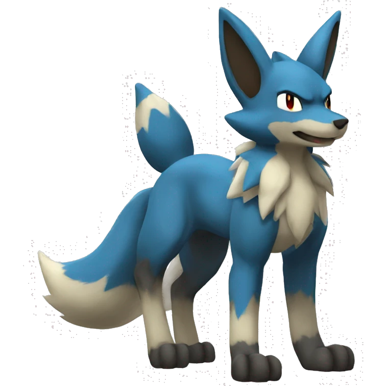 Lucario full body emoji