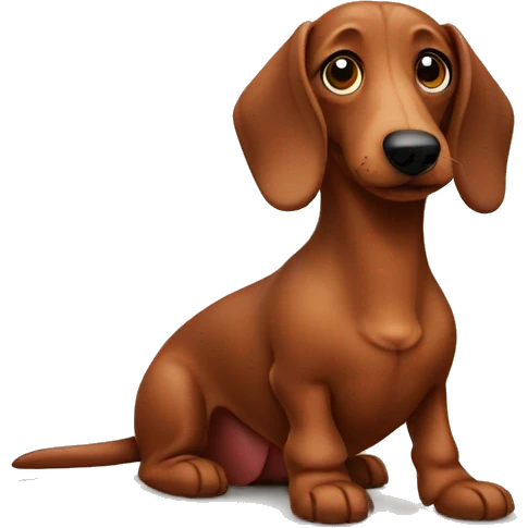 Sausage dog emoji