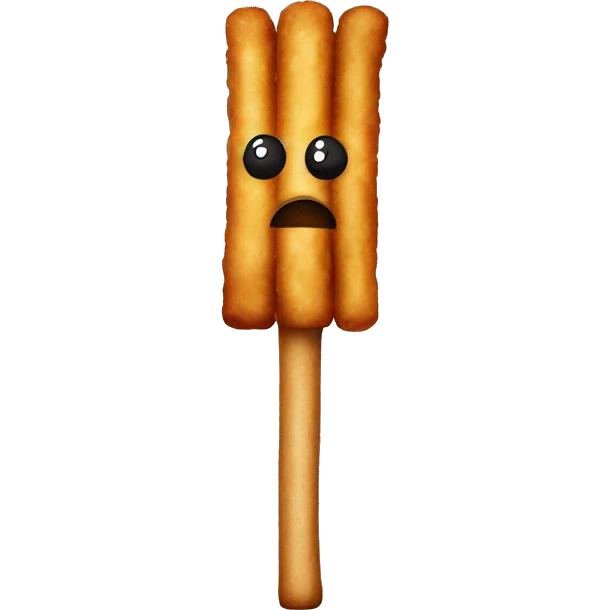 Deep fried brown stick emoji