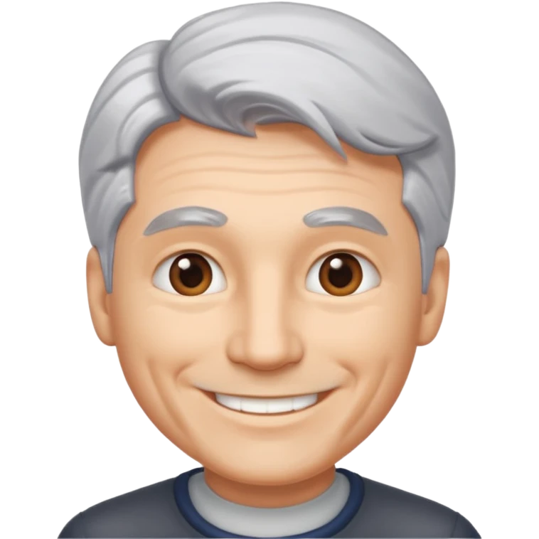silver haired man emoji