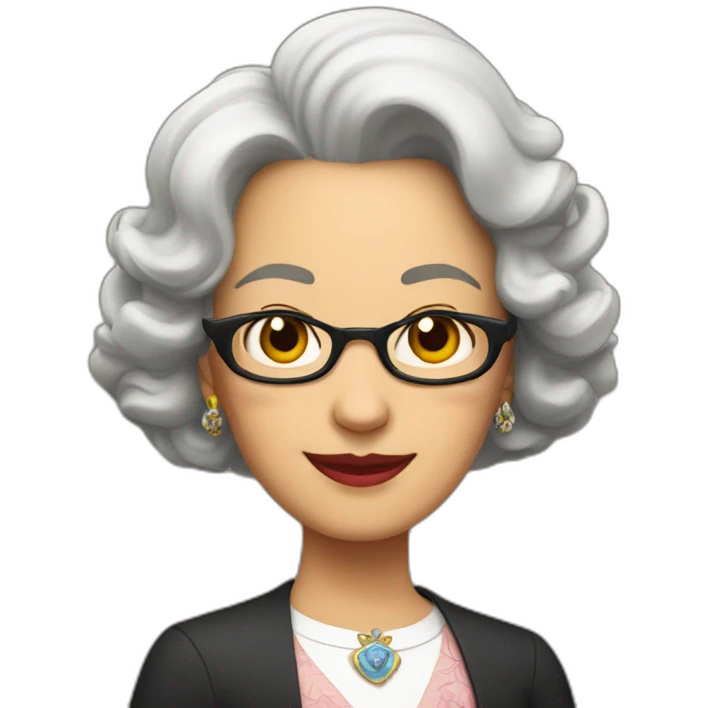 Señora mayor desmayada emoji