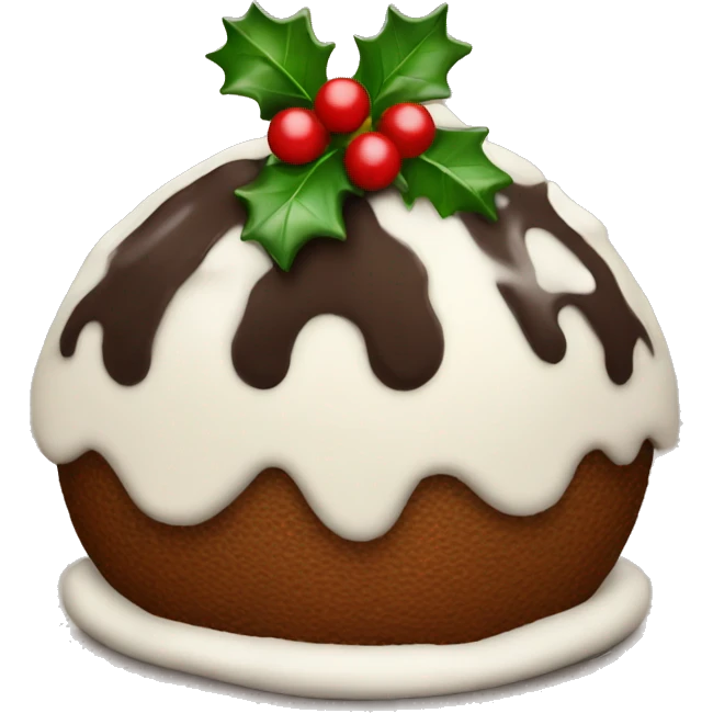 christmas pudding emoji