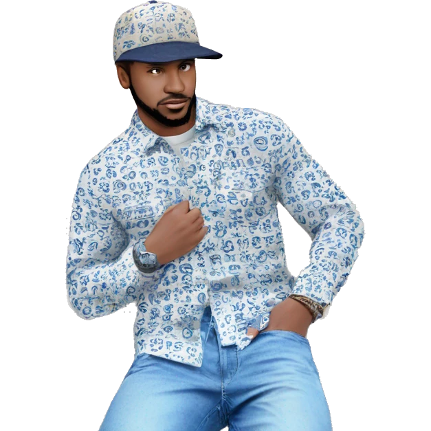 casual guy in white shirt emoji