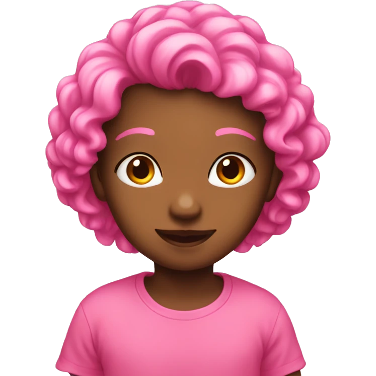 Pink cute emoji
