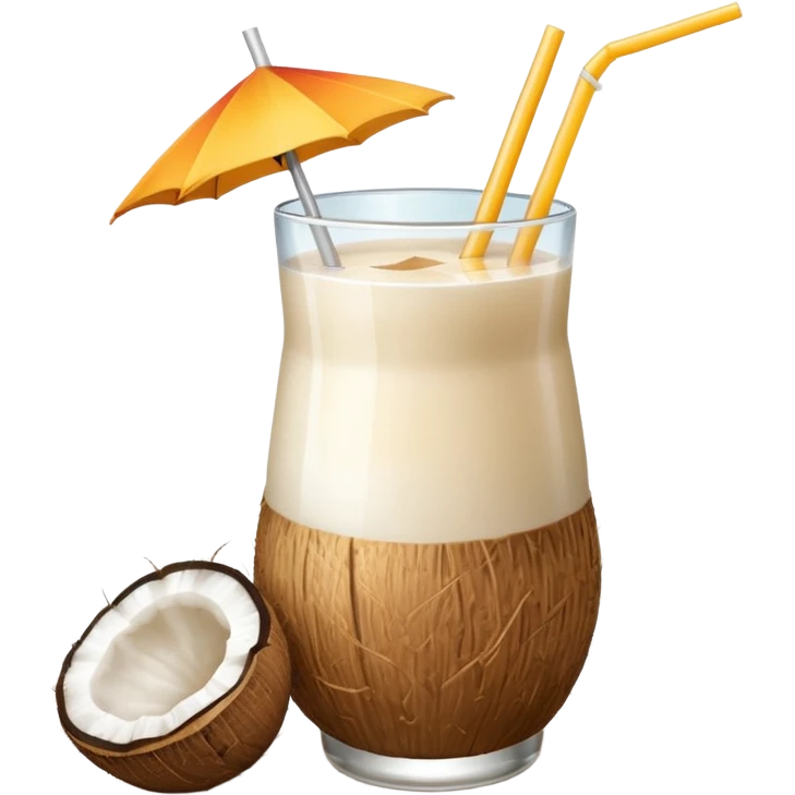 coconut drink summer vibe emoji