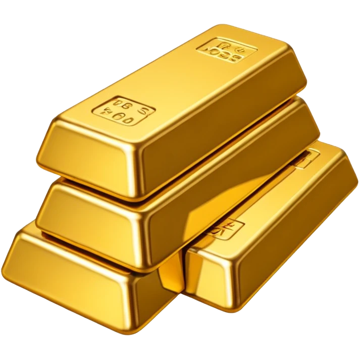 Many gold bars emoji