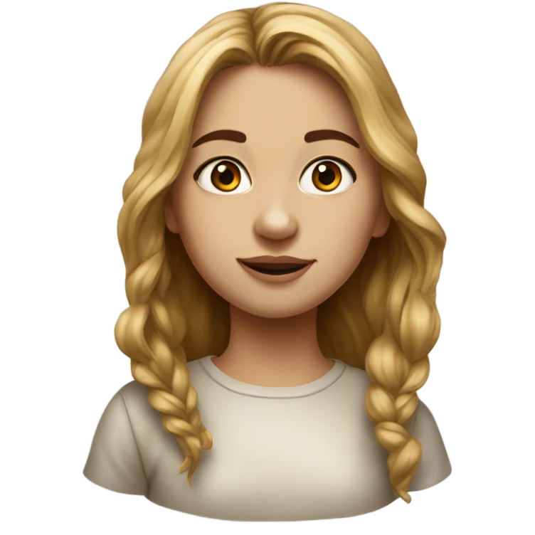 realistic portrait of girl emoji