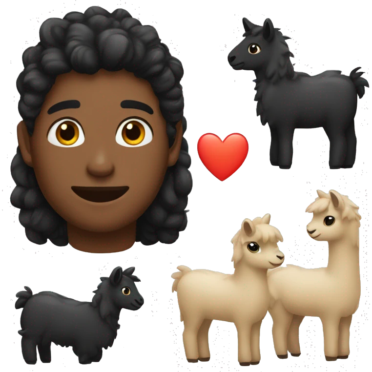 Corazón negro con llamas emoji