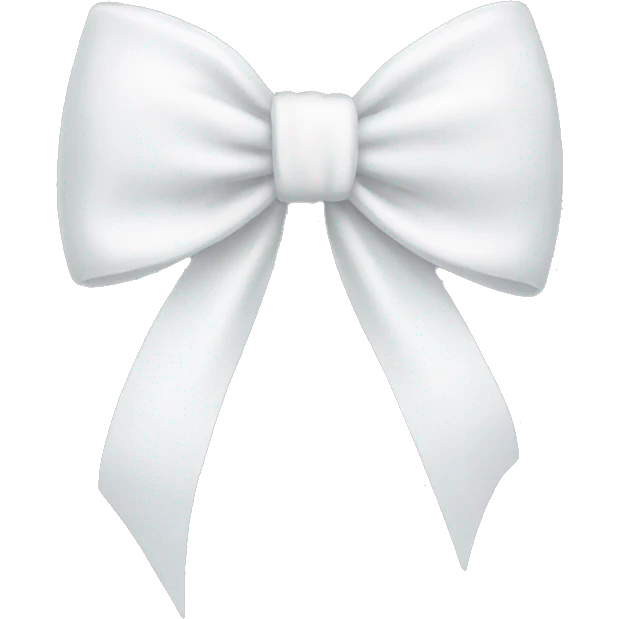 cute white bow emoji