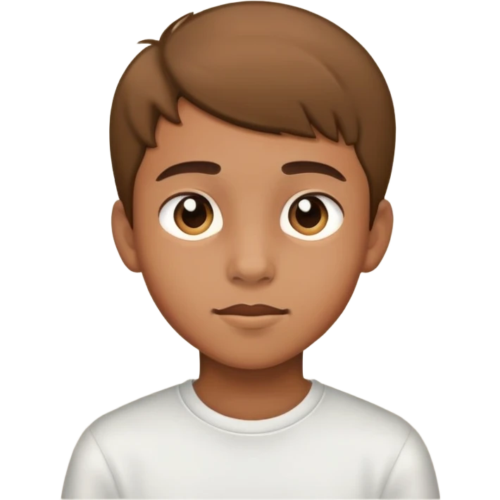 Niño Adolescente de piel morena clara  emoji