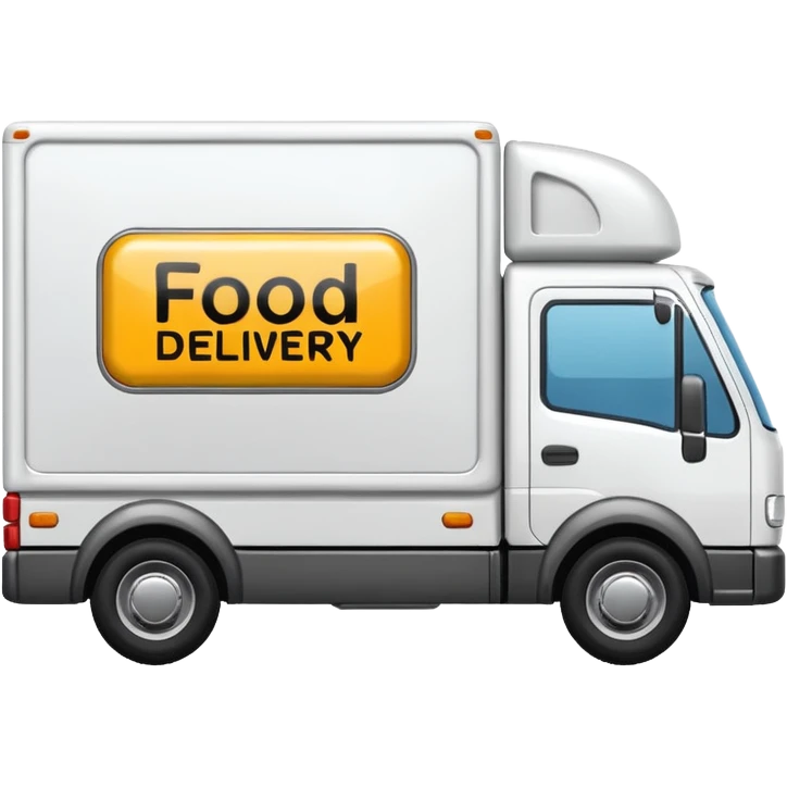 food delivery  lorry emoji
