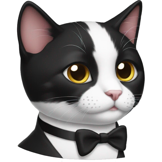 Tuxedo cat emoji