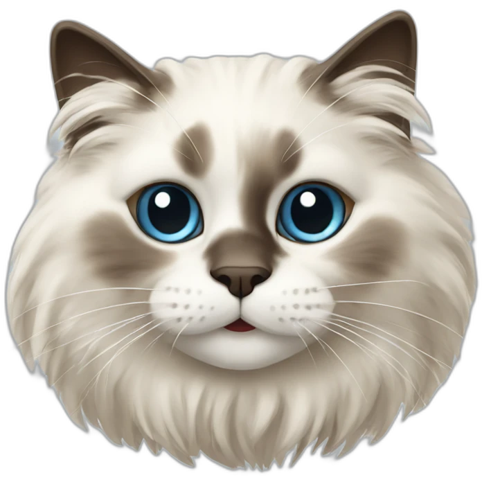 ragdoll cat playing with wool emoji