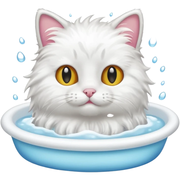 목욕하는 고양이 emoji