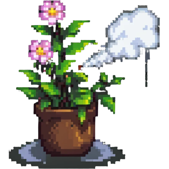 spring decompressing with steam emoji