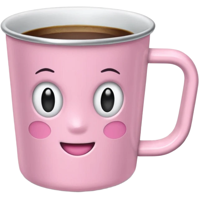 Quiero una taza de la marca standly de color rosa pastel emoji